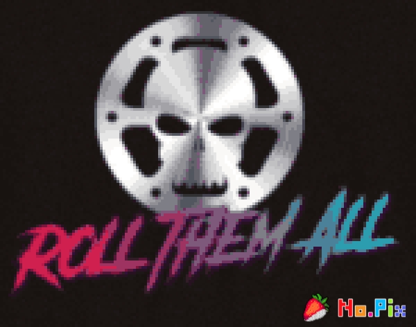 Várnagy Kende - Roll them all logo pixel art